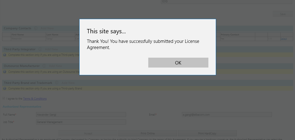 Slutlig acceptans och sakerhetskontroll