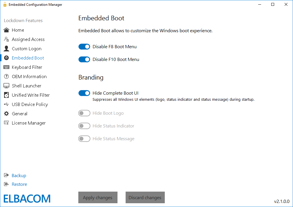 Embedded Boot Configuration